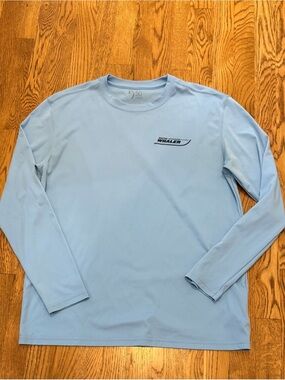 SPF 50 Light Blue Long-Sleeve Performance Tee